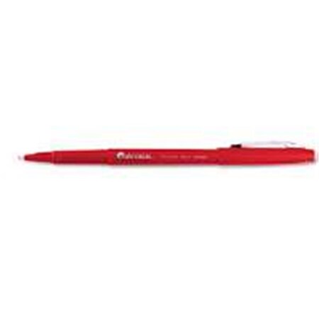 Coolcrafts UNV50503 Porous Point Stick Pen- Red Ink- Medium- Dozen CO3234382